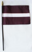 Latvia 4" x 6" Mounted Flags