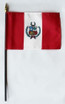 Peru 4" x 6" Mounted Flags