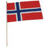 Norway 12" x 18" Mounted Flag