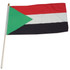 Sudan 12" x 18" Mounted Flag