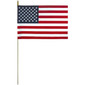United States 12" x 18" Poly Cotton Mounted Flag