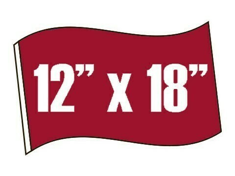 12in X 18in Handheld Flags