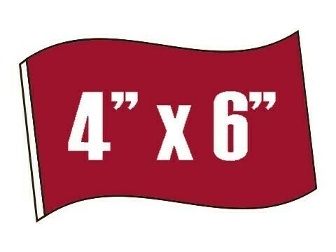 4in X 6in Handheld Flags