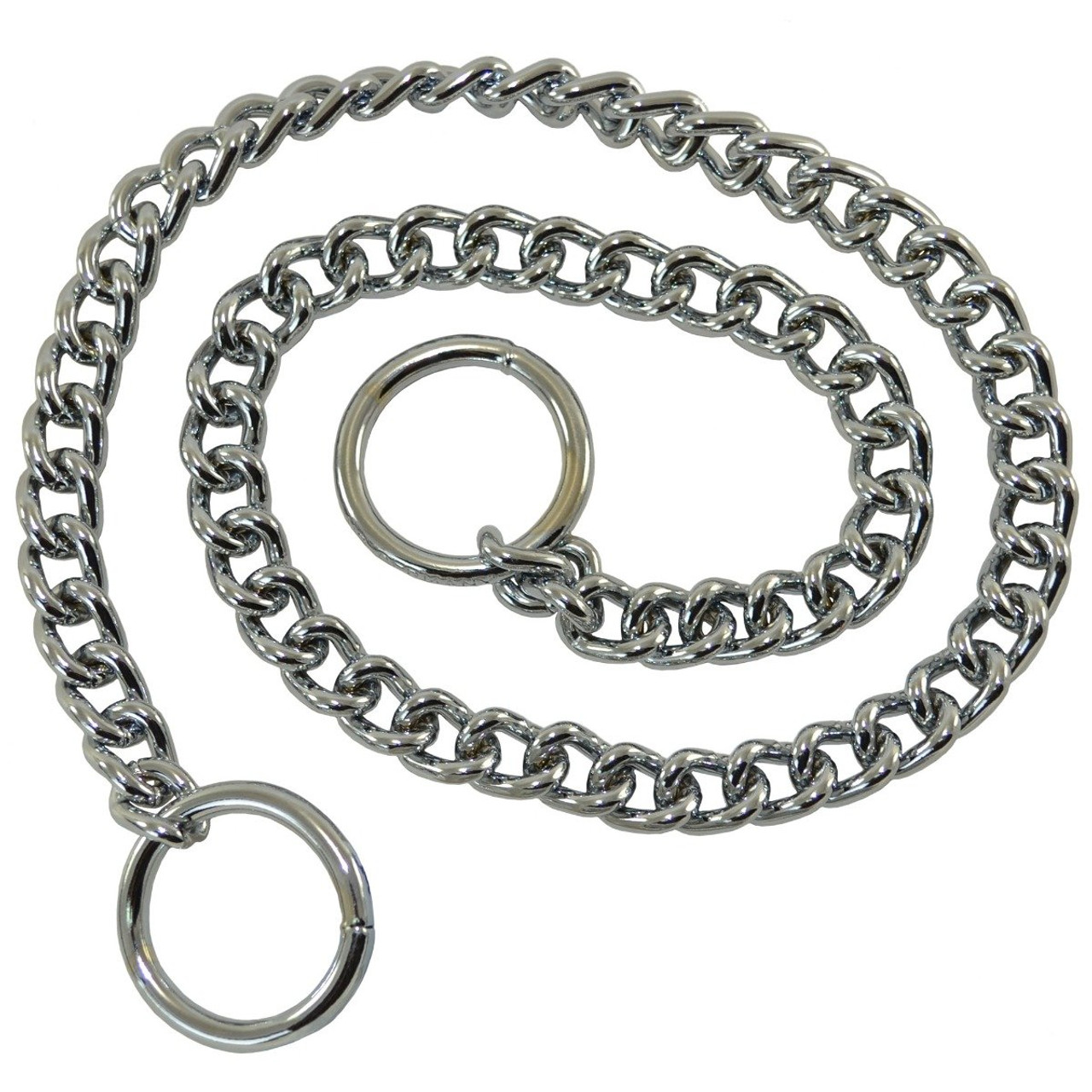 Herm Sprenger 4mm Fur Saver Long Link ChromePlated Steel Choke Chain