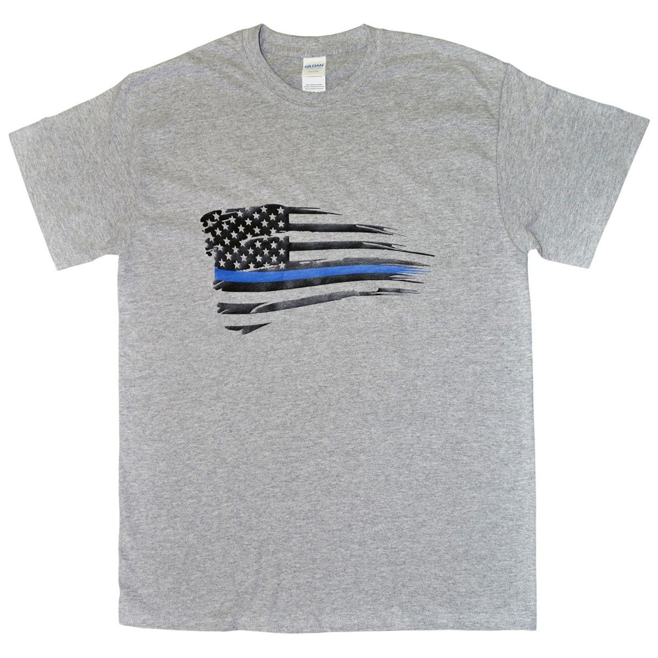 blue line flag t shirt