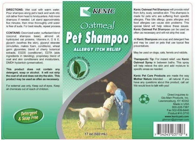 KENIC Oatmeal Dog Shampoo Itch Relief Pet Shampoo K9 Skin Allergies