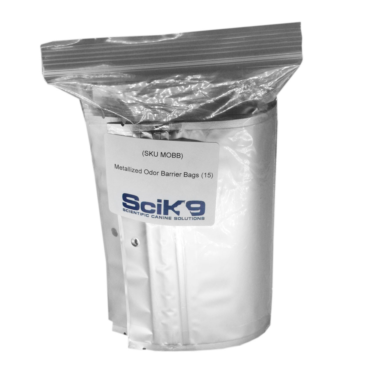 SciK9 Metallized Odor Barrier Bags | Odor Proof ZipLock Bag