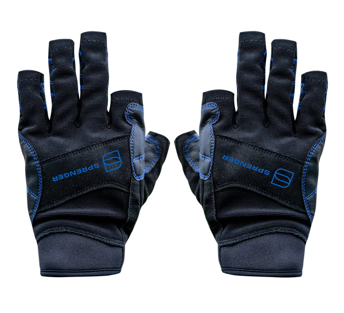 Herm Sprenger BlueLine Half-Finger Training Gloves | Handler Gear