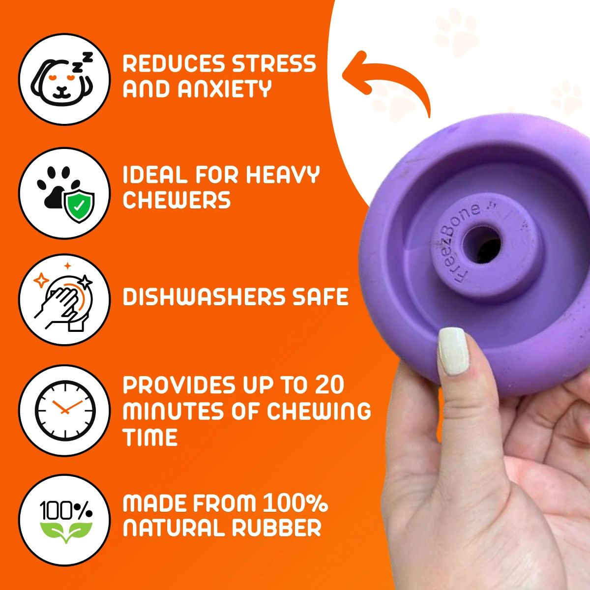 FreezBone Freez Doughnut | Indestructible Enrichment Chew | Ray Allen ...