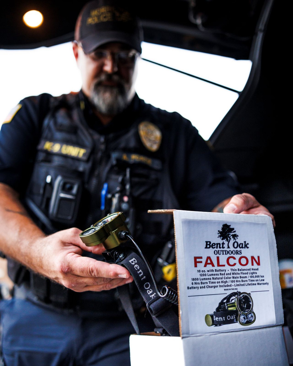 Falcon Headlamp | Hands-Free Tactical Light | Bent Oak