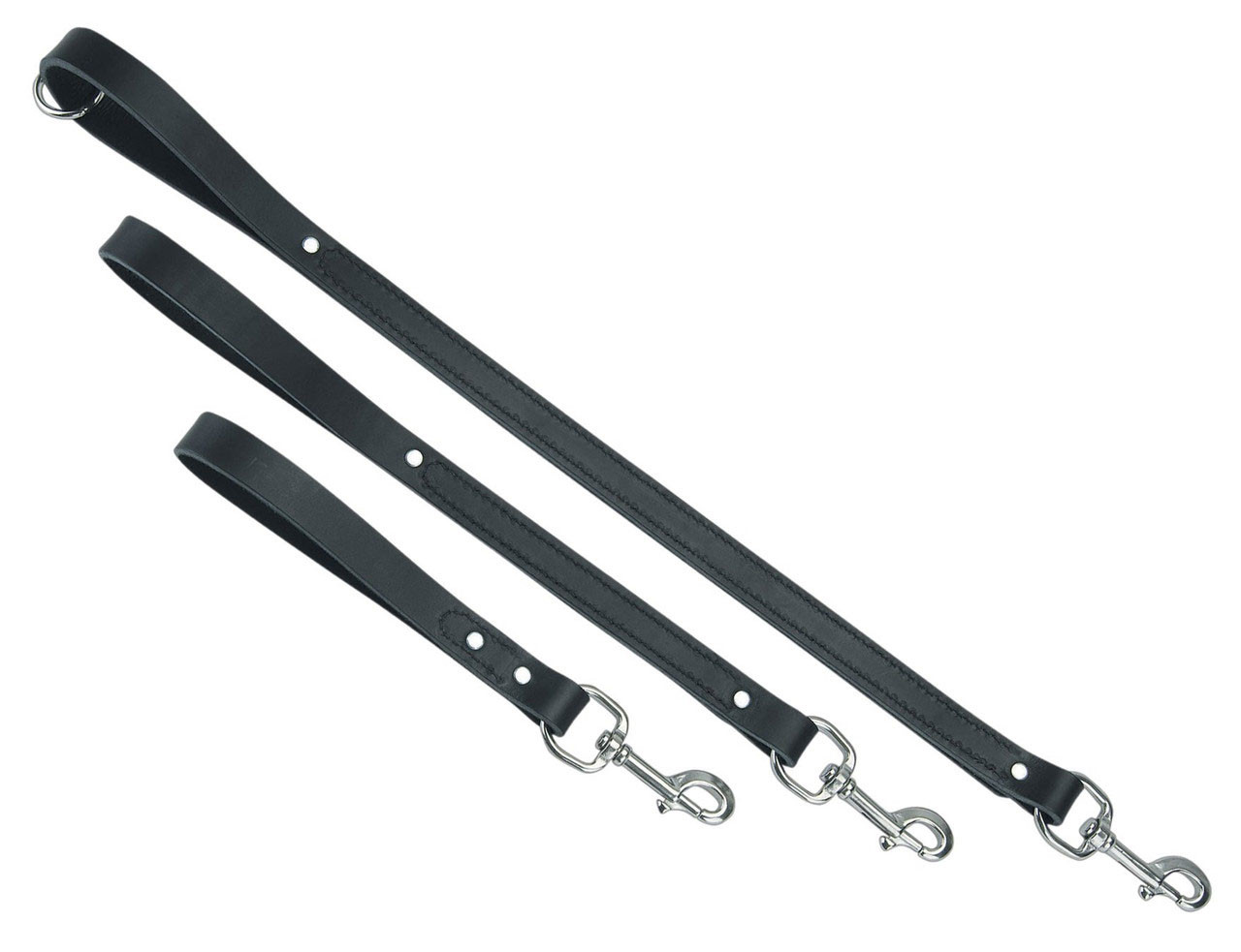 Tac-Black Leather Traffic Leads | Leather Dog Leash - Ray Allen