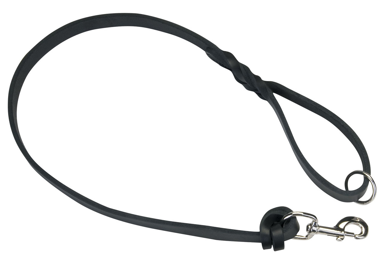 Waitst Leads Tac-Black Leather Waist Leads | Waist Leash for Dogs - Ray Allen ...