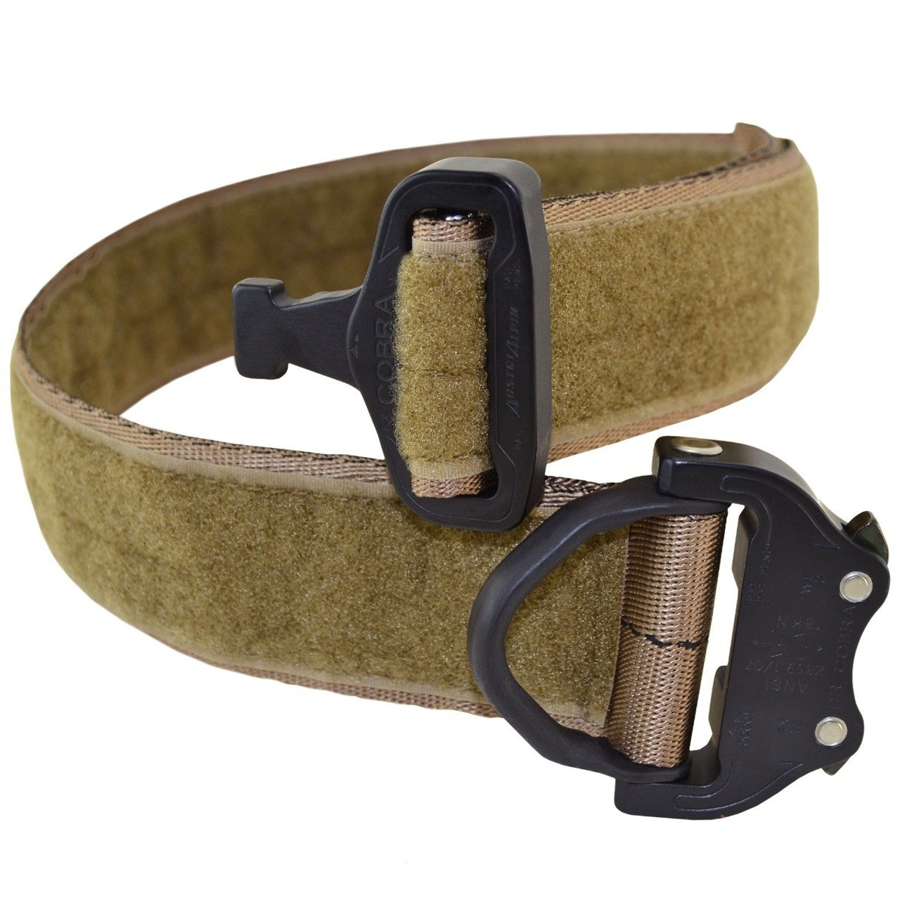 DT Cobra Buckle Dog Collar with Custom Hook & Loop Fastener Dog Patches