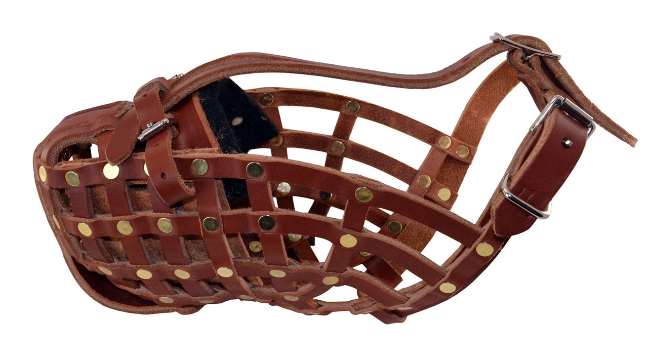 leather basket muzzle