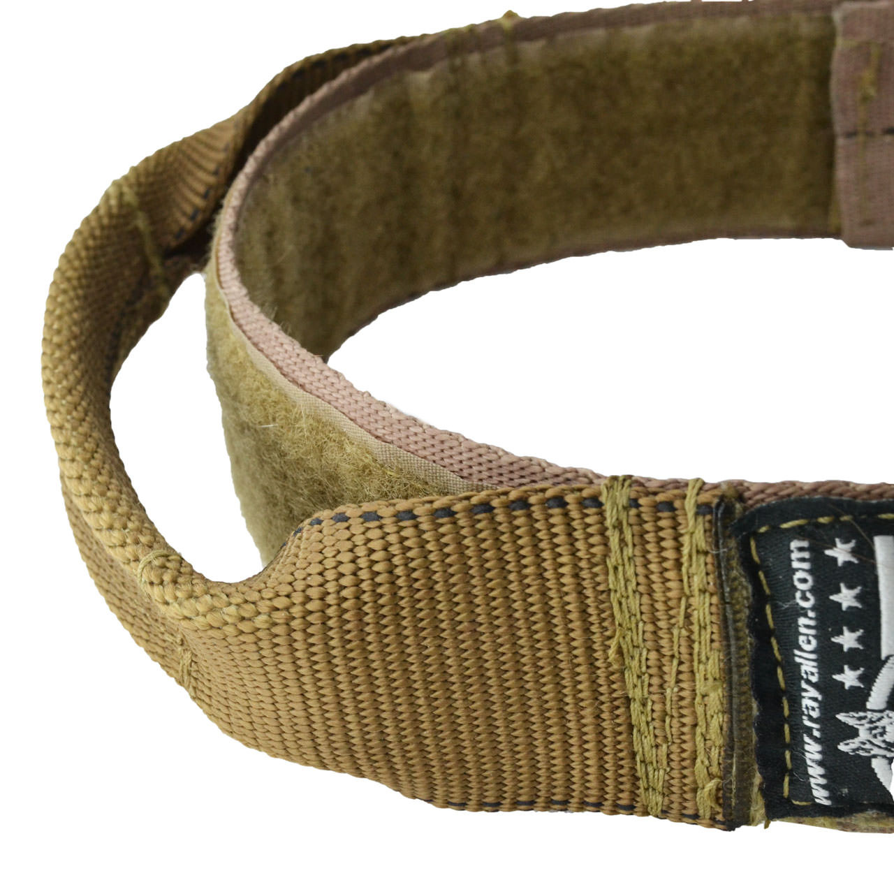 DT Cobra Buckle Dog Collar with Custom Hook & Loop Fastener Dog Patches