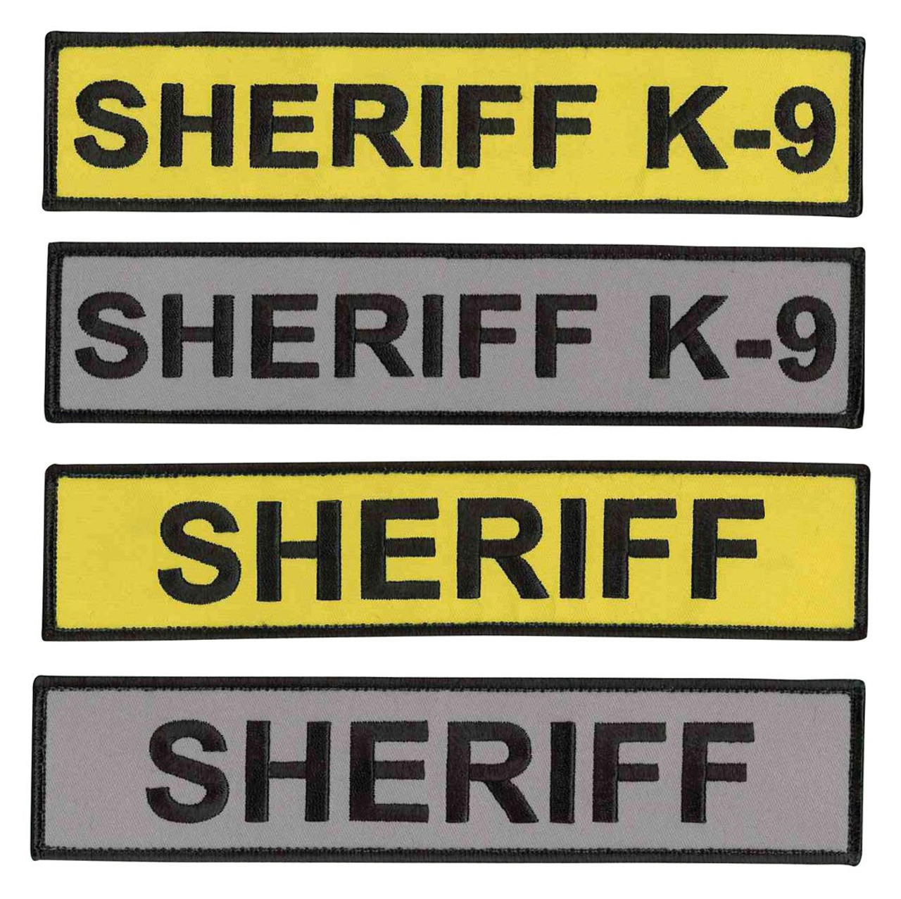 Embroidered Law Enforcement ID Panels - Sheriff K-9 - Yellow TH5SK9Y