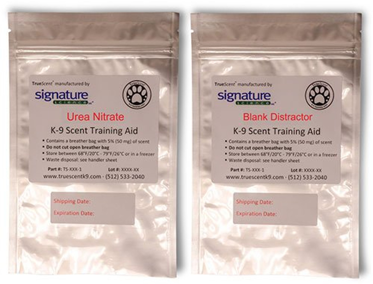 Precision Explosives Mylar Bags, Sterile Training Aid Containment