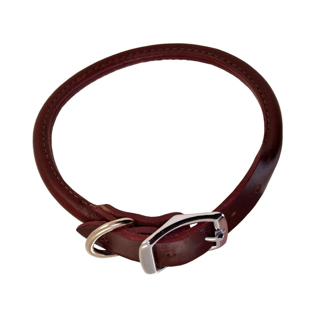 Rolled Leather Buckle Dog Collar | Latigo Quality - Ray Allen