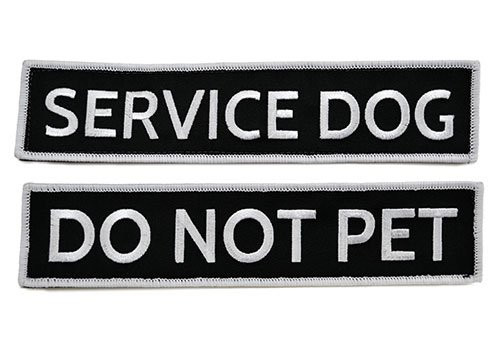 embroidered service dog patches