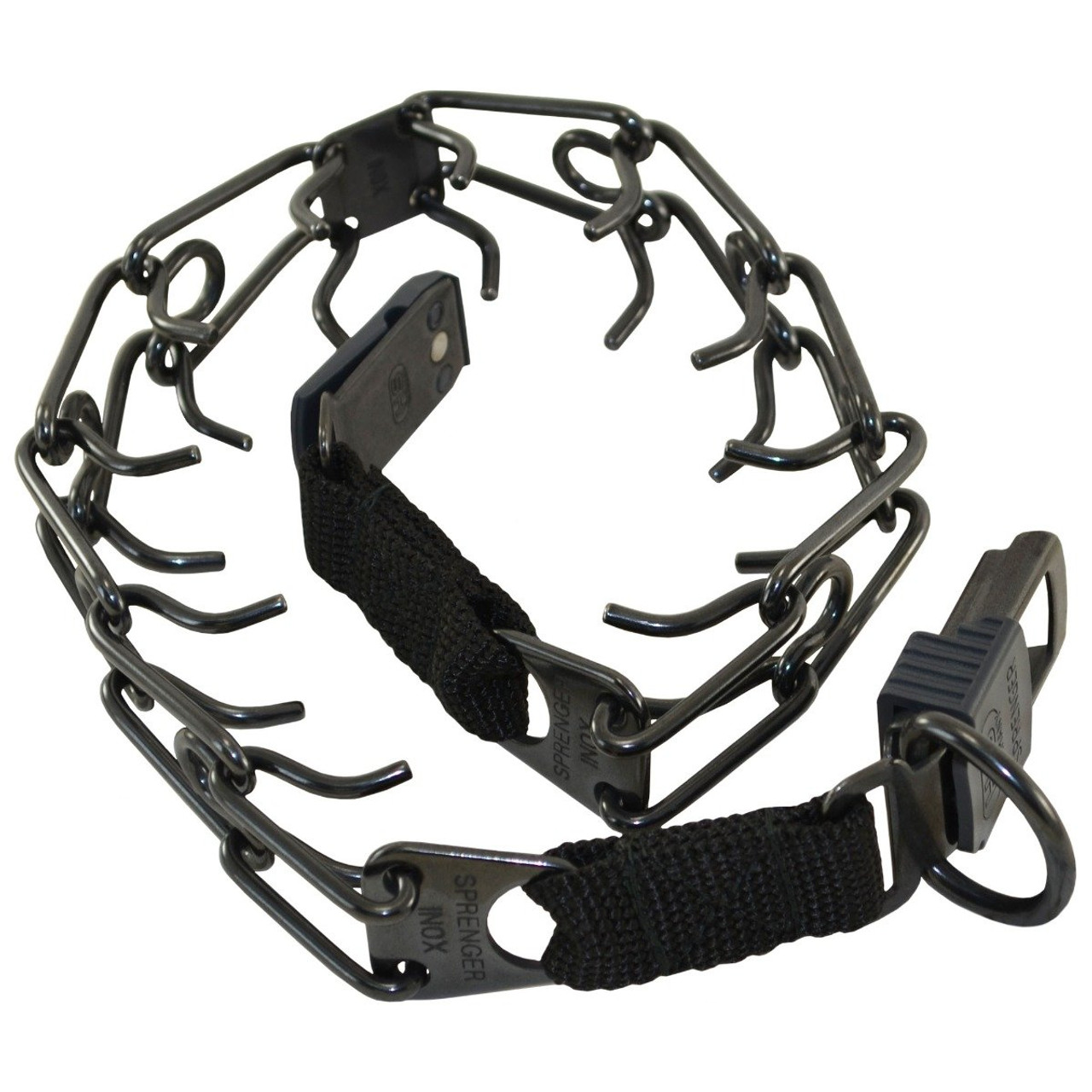 herm sprenger black stainless steel prong collar