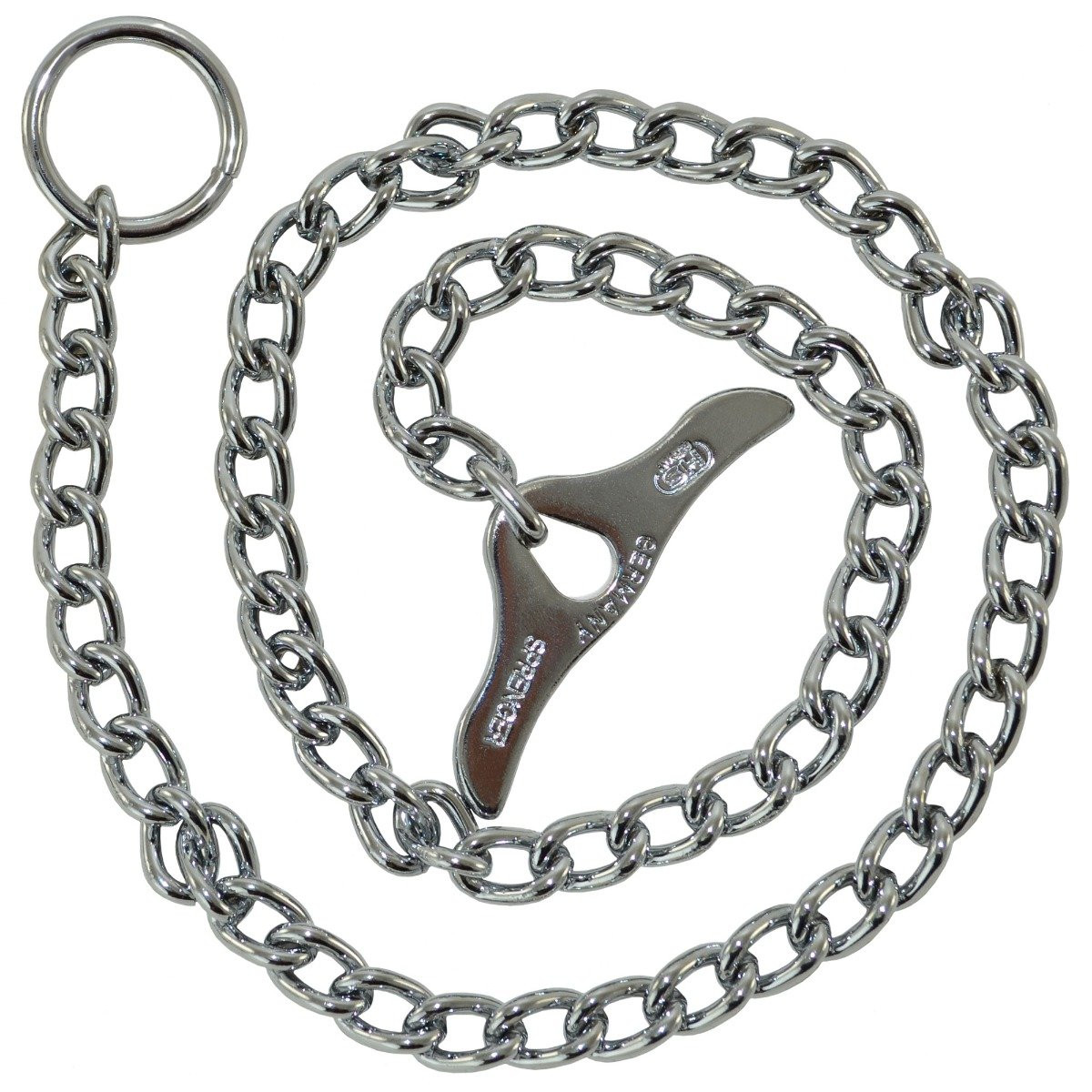 Herm Sprenger 3mm Short Link Chrome-Plated Steel Choke Chain Collar