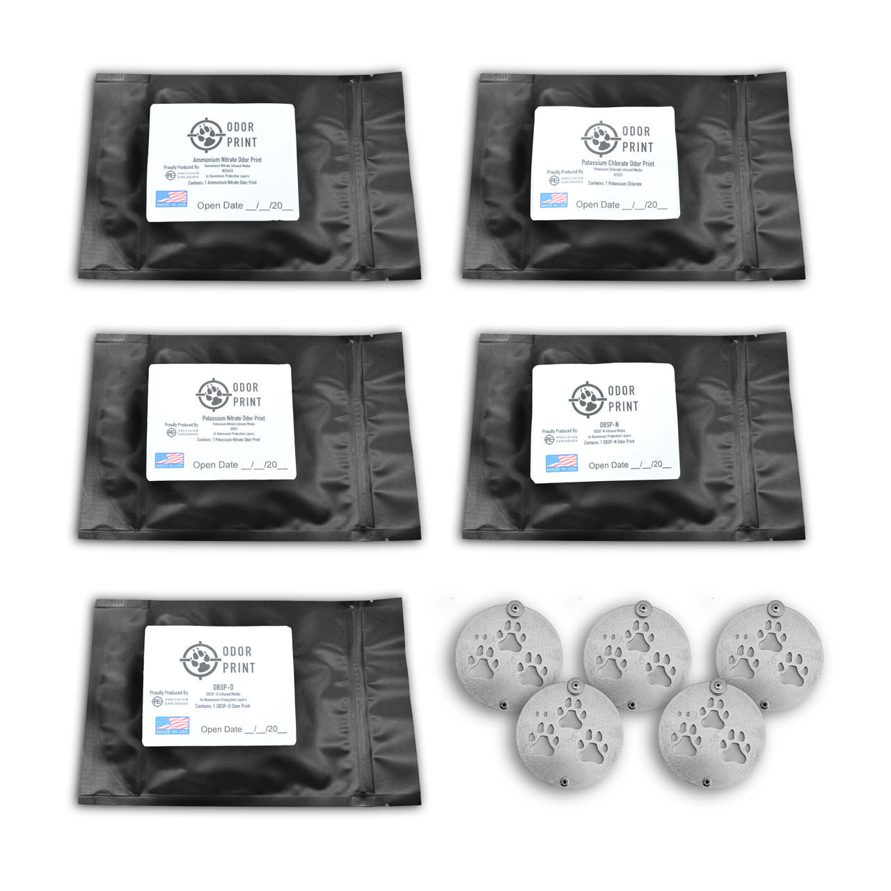 Precision Explosives Odor Print Explosives K9 Scent Detection Dog