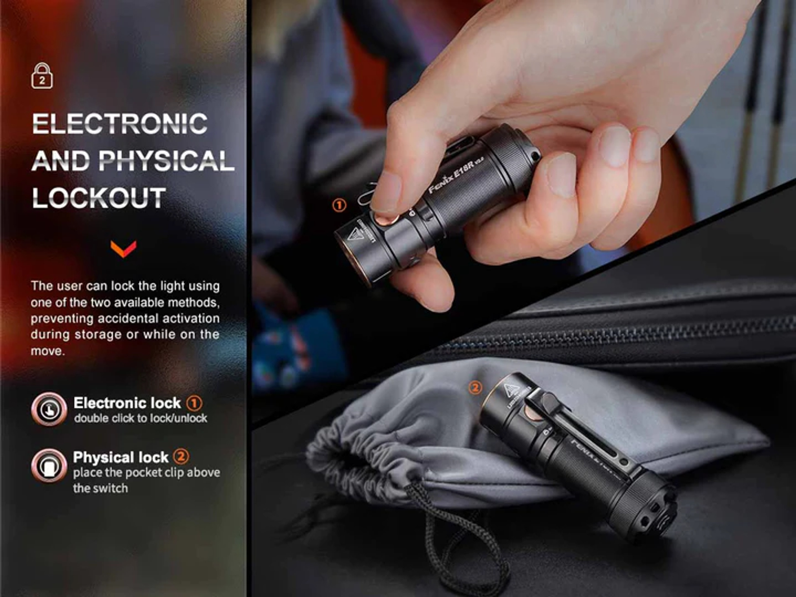 FENIX E18RV20 充電式LEDライト E18R V2.0 E18RV20 充電式LEDライト E18R V2．0 FENIX(フェニックス) 保護