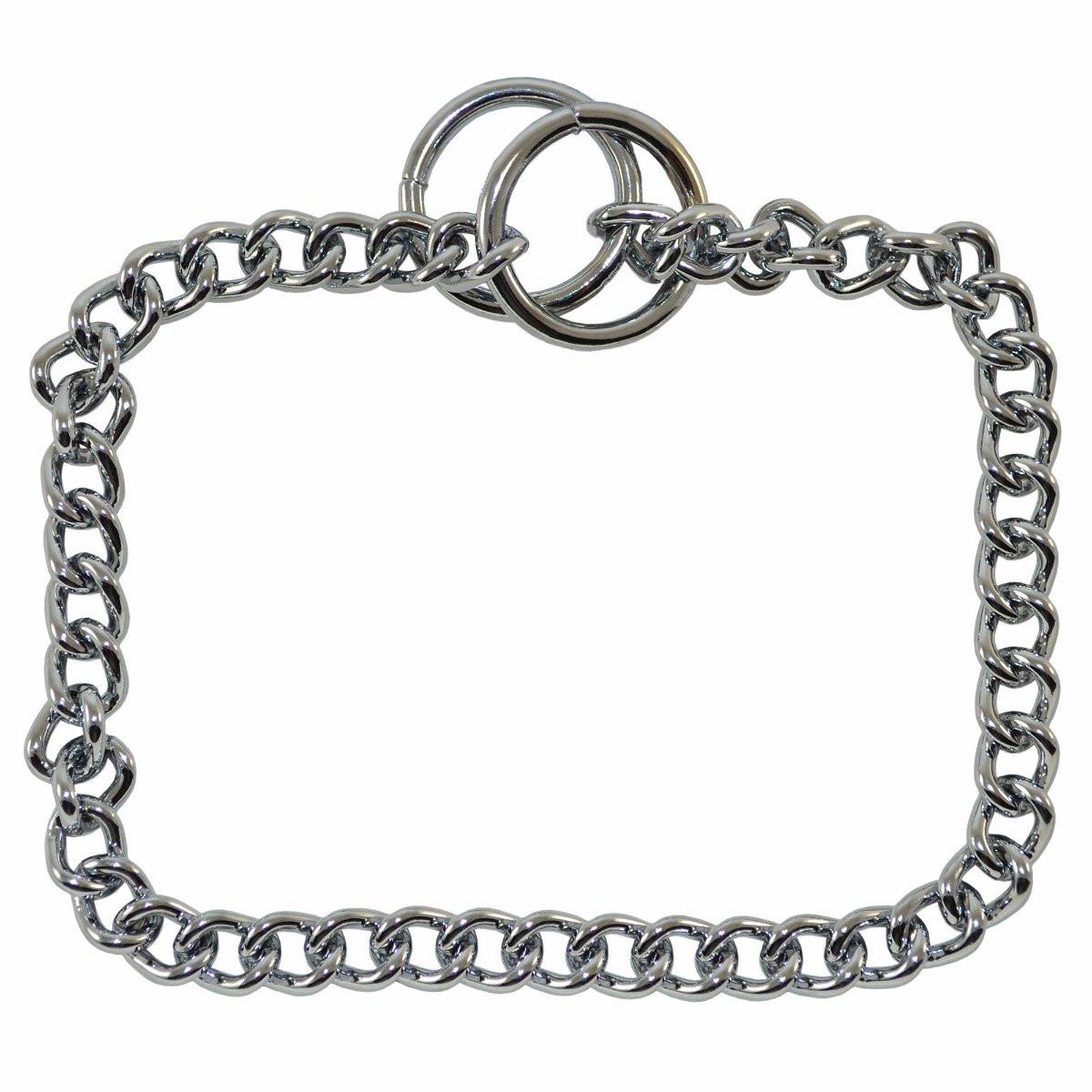 Herm Sprenger 3mm Short Link Chrome-Plated Steel Choke Chain Collar