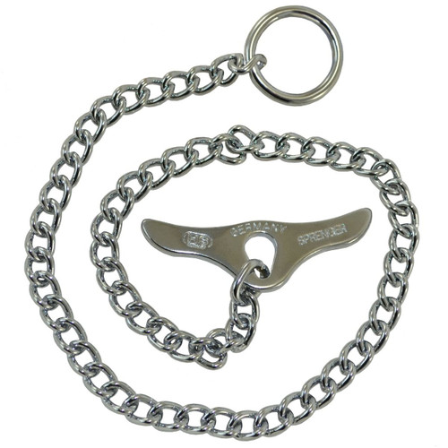 Herm Sprenger 2mm Short Link Chrome-Plated Steel Choke Chain Collar with Toggle main TC213,TC215,TC217