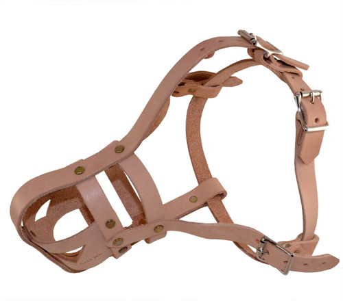 Leather Military Spec Standard Dog Muzzle main 57-55