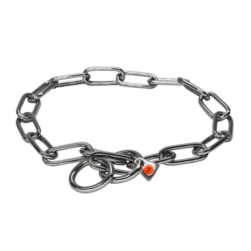 Herm Sprenger 4mm Fur Saver Medium Link Stainless Steel Choke Chain Collar main HS5166521,HS5166523,HS5166524,HS5166525,HS5166527