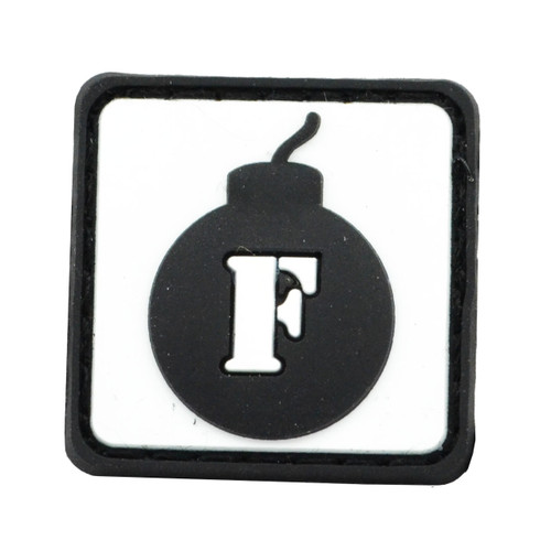 "F" Bomb GITD PVC Patch main BKU-13