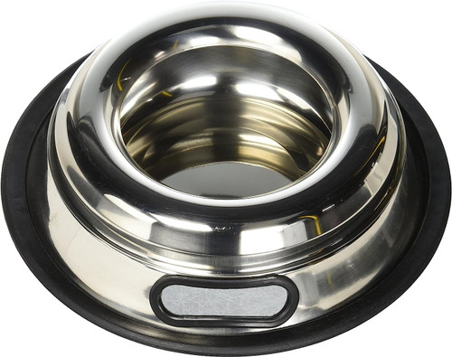 Stainless Steel No Spill Dog Bowl