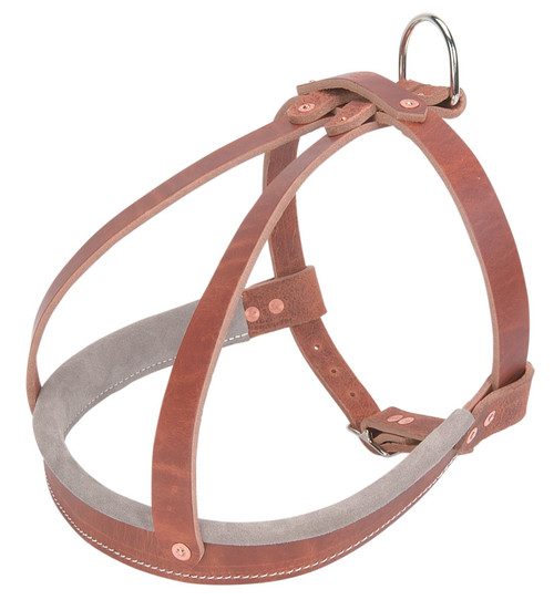 Old World Leather Agitation Harness main 66-442,66-442-L