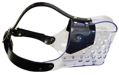 Ray Allen Plastic Dog Muzzle - Clear with headstrap main ,JM3H-CLEAR,JM4H-CLEAR,JM5H-CLEAR