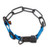 Herm Sprenger Black Stainless Steel and Nylon Fur Saver Collars main HS51609B-BLU-26-28