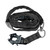 Nylon Adjustable Service Dog Leash with Frog Clip alt NSDL72-BLK