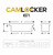 CamLocker King Size  71" Crossover Matte Black Truck Tool Box alt AA-CL-71-252-1