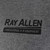 Ray Allen Logo T-Shirt - Dark Gray DETAIL RAS1-SM,RAS1-M,RAS1-L,RAS1-XL,RAS1-XXL