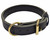 Heavy Leather Agitation Collar -  Black - 1 1/4"