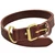 Heavy Leather Agitation Collar - Burgundy - 1 1/2"