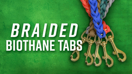 Colorful Spin On An Old Favorite: Braided Biothane Tabs