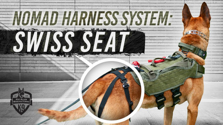 Nomad Swiss Seat: Rear Support for K9 Rappelling and Rigging