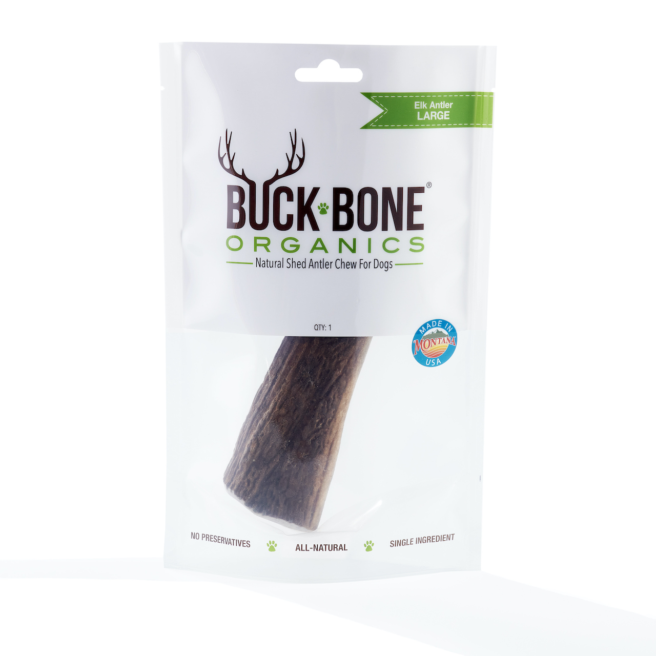Buck Bone Whole Elk Antler Elk Antler Dog Chews K9 Reward Treat