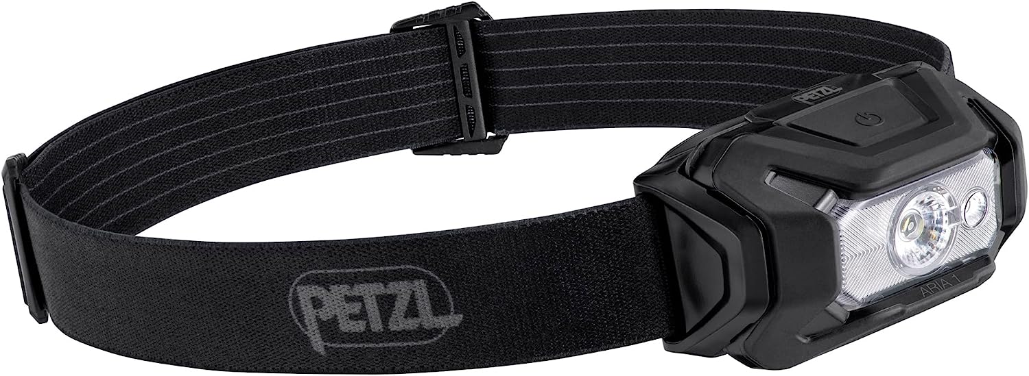 Petzl ARIA 1 RGB Headlamp | Waterproof | Rechargeable or AAA Powered