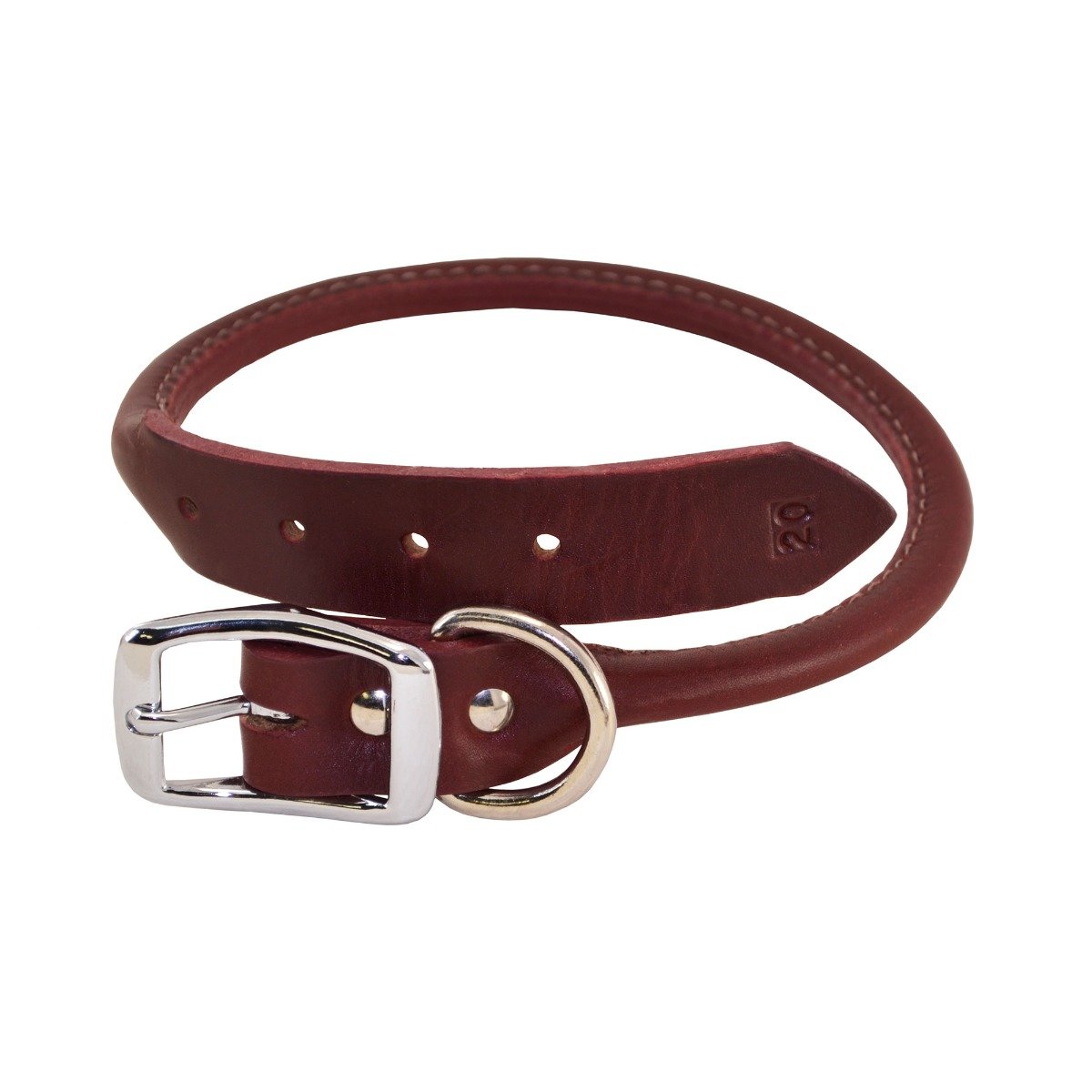 Rolled Leather Buckle Dog Collar | Latigo Quality - Ray Allen