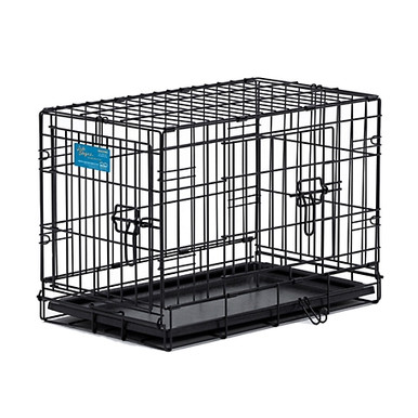 MidWest LifeStages® 2-Door Wire Dog Crate Collapsible K9 Crate