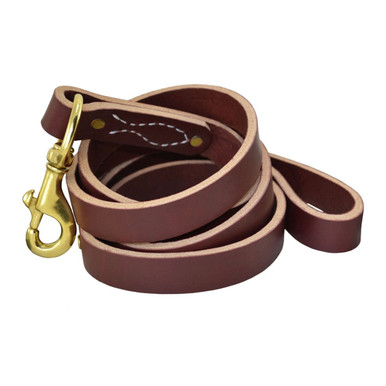 Latigo Leather Agitation Lead | Leather Dog Lead | Heavy Duty Leash