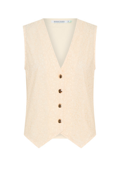 Remi Lace Vest in White