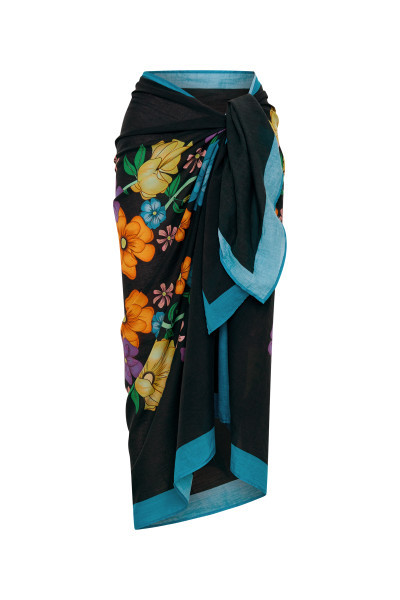 Fleur Sarong in Black
